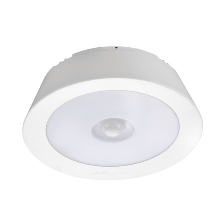 Mr Beams Mr. Beams 1.93 in. H X 6.3 in. W X 6.3 in. L White Ceiling Light w/Motion Sensor MB981-WHT-01-06